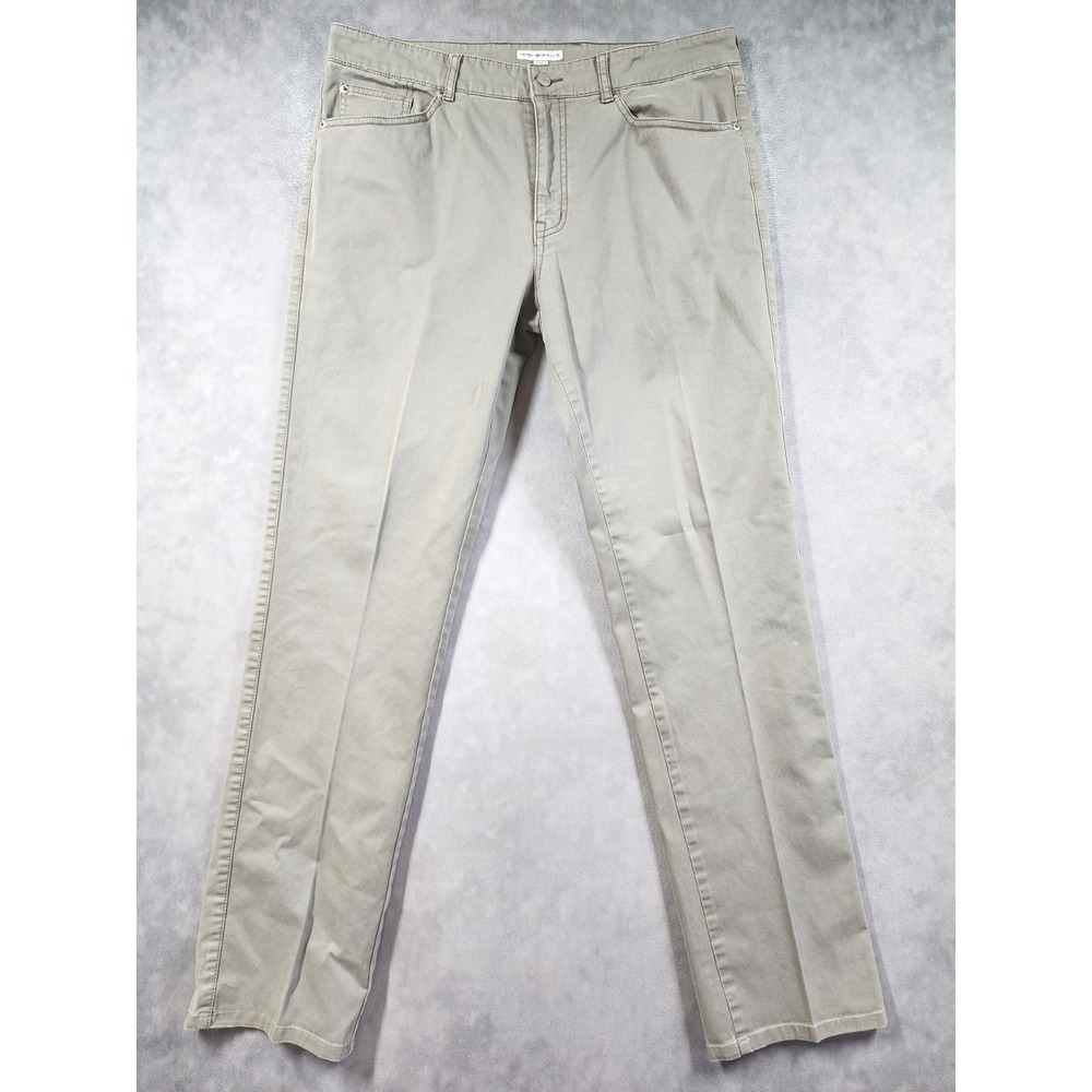 Peter Millar 5-Pocket Twill Pants Straight Leg Casual Mens 36 Gray MF16B93